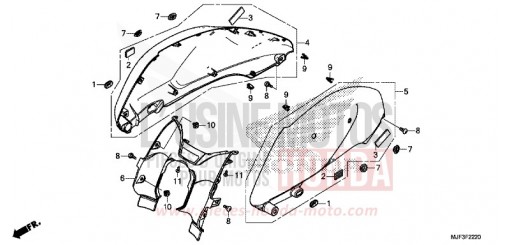 COUVERCLE CTX700AE de 2014